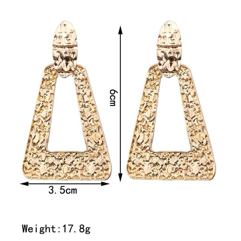 Metal Hanging Earring Geometric Statement Earring Fashion Accessories Jewelry