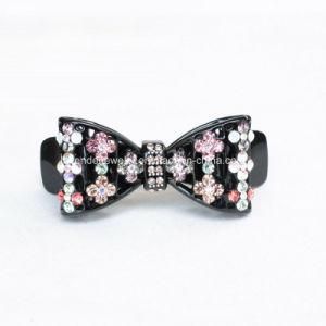 Buttefly Hair Ornament with Rhinestone Hair Clip for Women