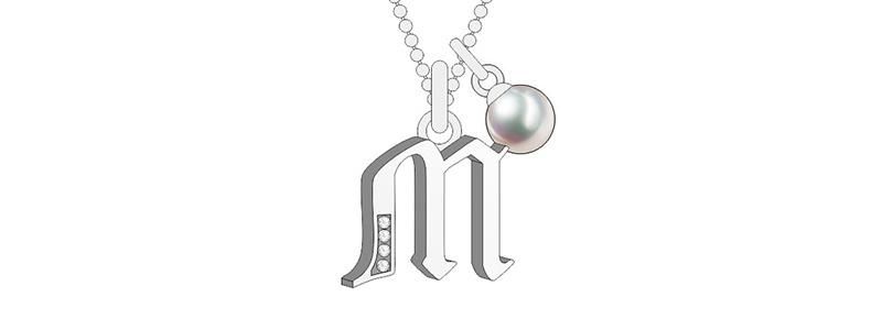 Silver Letter Creative Design Fashion Jewelry