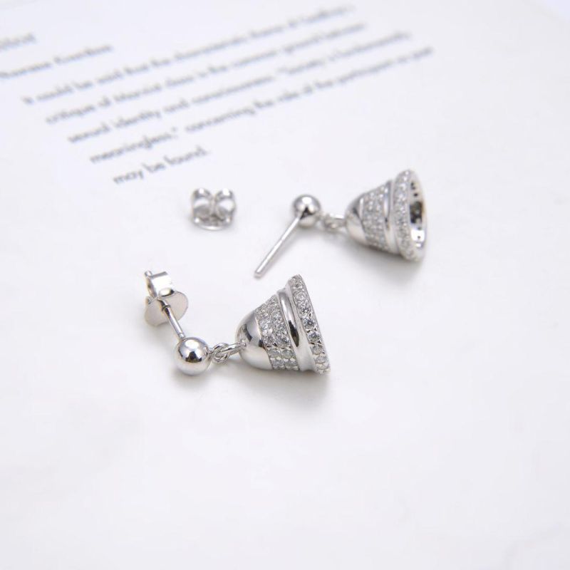 2022 Top Sale Solid 925 Sterling Silver Bell Drop Earring