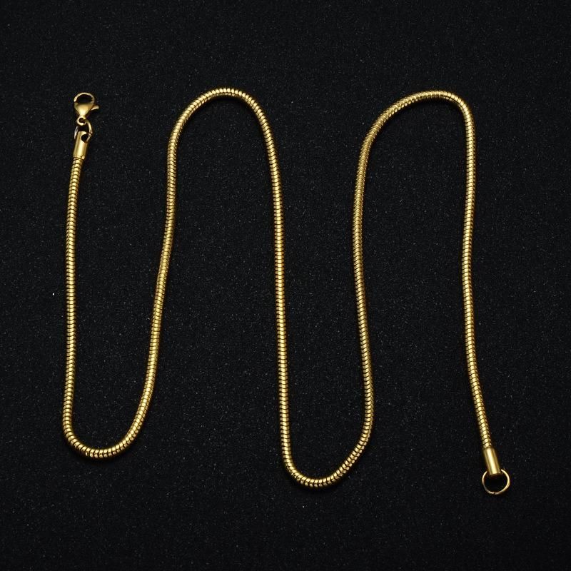 Stainless Steel Round Snake Chain 3mm Wide/60cm Length