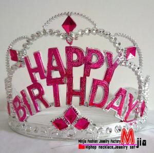 Fashion Jewelry Chindren Tiara Plastic Crown (SBL633)