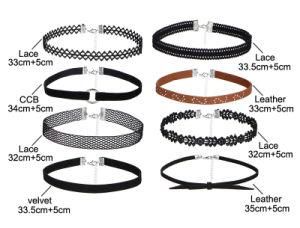 PU Leather Chokerwomen Steampunk Necklaces