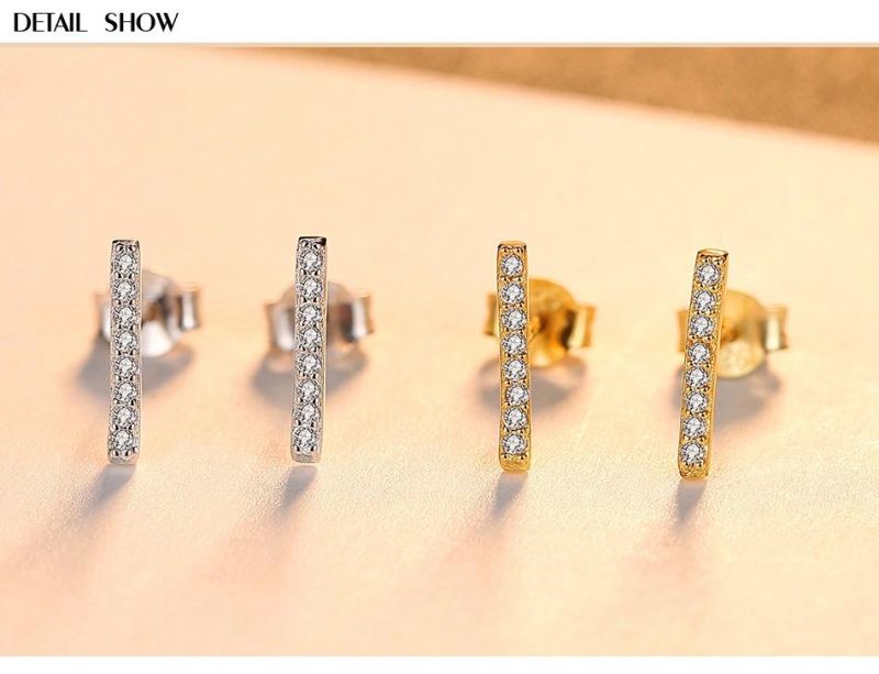 Lady Beautiful Silver or Golden Dendritic Design Ear Stud