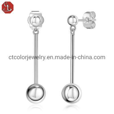 Fashion Retro Long Stud Earrings Silver Jewelry Wholesale Fashion women&prime;s jewellery