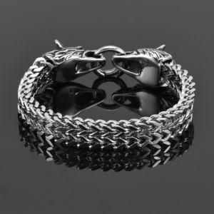 New Arrival Design Wolf Bracelet in Stainless Steel
