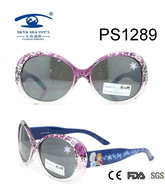 Snow Frozen Beautiful Colorful Kid Plastic Sunglasses (PS1289)