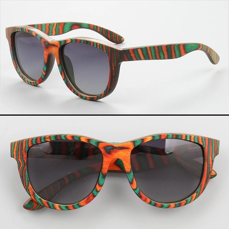 Wood Wooden Sunglasses with Mirror Lens Full Wood