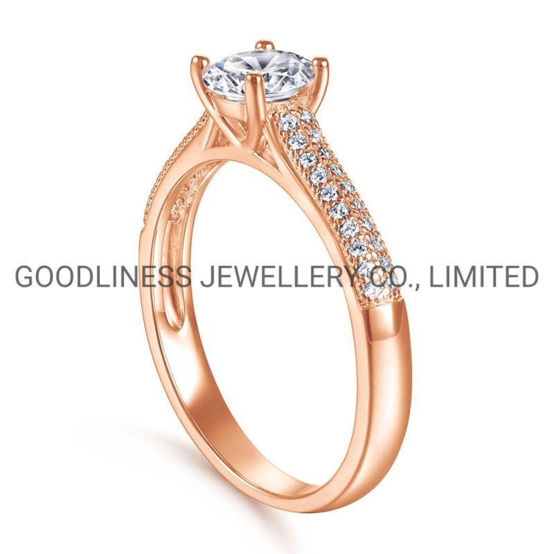 925 Sterling Silver Promise Women CZ Engagement Couple Diamond Rings