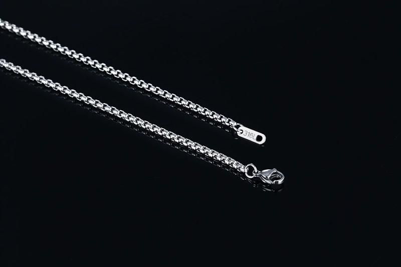 316L Stainless Steel Square Pearl Box Chain for Supply