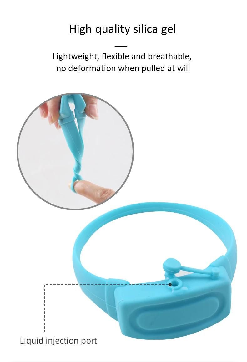 Sterilized Silicone Wristband Bracelet Portable Disposable Hand Sanitized Adjustable Bracelet