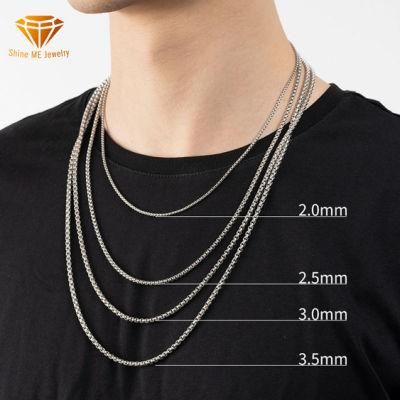 Stainless Steel Vacuum Color Preservation Vacuum Plating 18K Gold Square Pearl Necklace, Environmental Protection and Colorless Ssnl2811