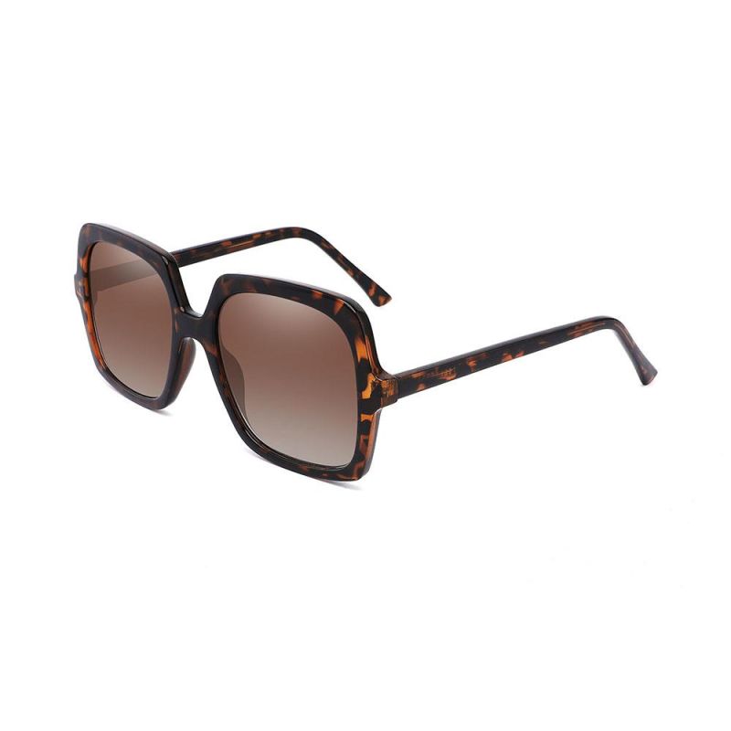 Sun Glasses Custom Own Logo Women′s Oversized Frame Fashion Square Sunglasses