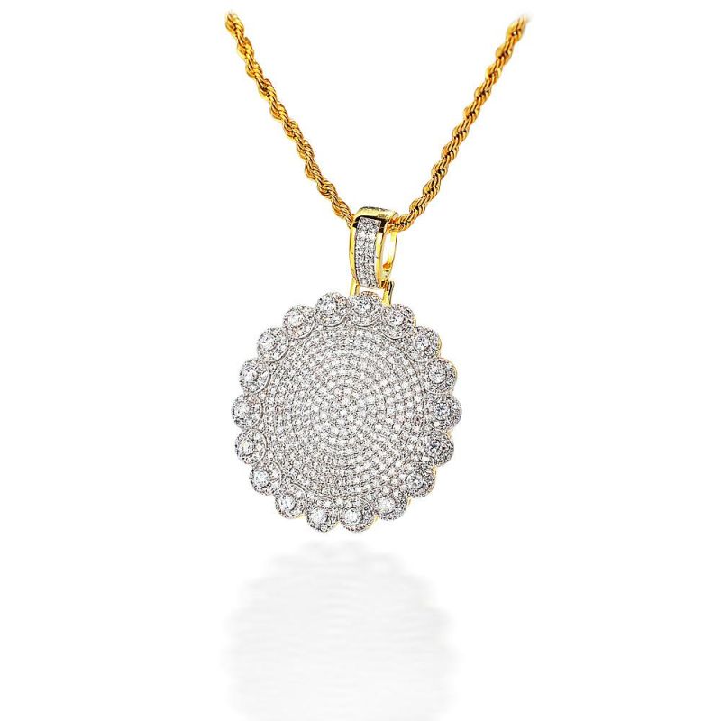 Gold Jewelry 925 Sterling Silver Price Per Gram Rhinestone Pendant