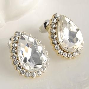 Silver Drop Cubic Zirconia Stud Earrings