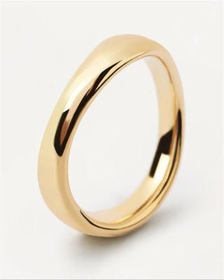 Latest Factory Custom Design Pirouette 18K Gold Brass Jewelry Ring
