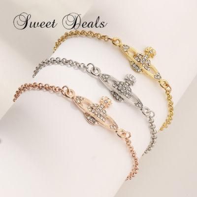 Fashion Saturn Bracelet Diamond Planet Bracelet