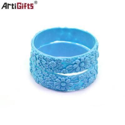 Style Promotional Gifts Thin Wristband Bulk Cheap Silicone Bracelet