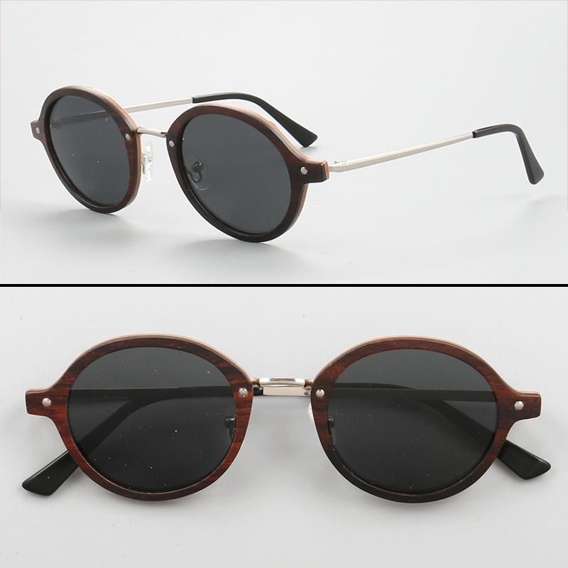 Wood Wooden Sunglasses with Mirror Lens New Model