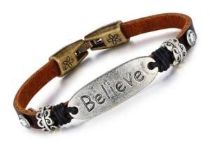 Men Jewelry Vintage Punk Style Brown Cow Leather Bracelet Men&prime;s Brazalete Hombre