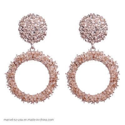Fashion Vintage Women Vintage Big Round Hanging Earrings Jewelry Gift