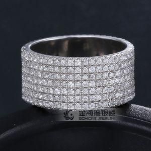 White CZ Cubic Zirconia Micro Pave Setting Ring