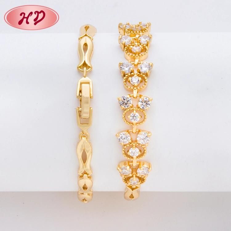 Fashion Jewelry Gold Plated Chain Bracelet for Women