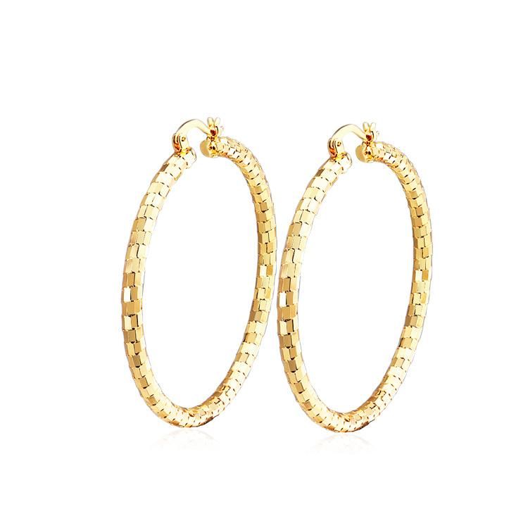 2020 Fashion Joyeria Custom Simple 18K Gold Plated Hoop Earring Designs Jewelry for Woman