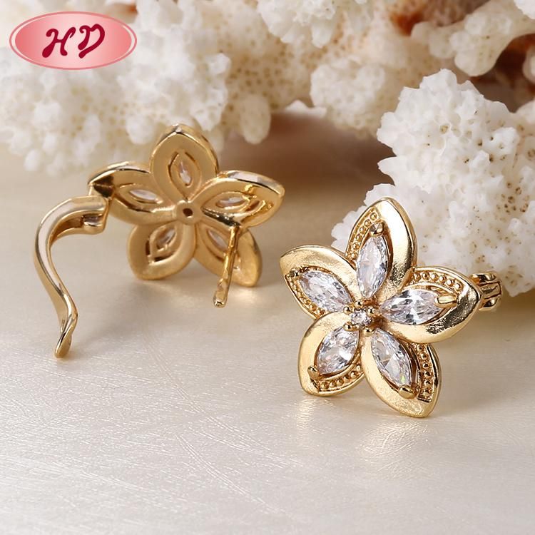 100% New Popular Hot Gift Womens Girls Ladies CZ Earrings