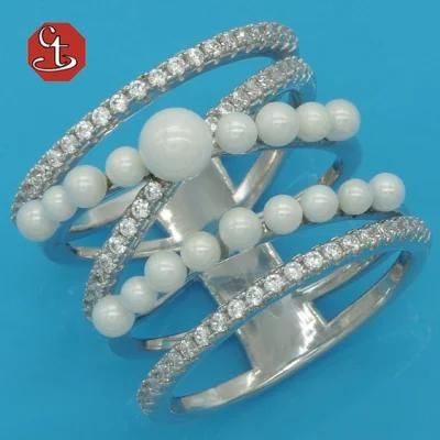 Multi-Layer Pearl Finger Ring Temperament Rings 2020 New Fashion Rings