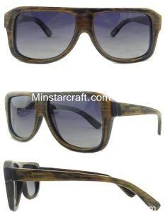 Compertivie Price Fashion Wood/Bamboo Sunglasses Manufacturer Wooden Sunglasses-by-12