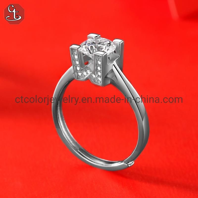 Wedding Ring Collection Moissanite Diamond Silver Fashion Accessories jewelry for Women