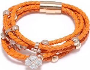 Fashion Bracelet, New Steel Charm Leather Bracelet, Hot Custom Stainless Steel Jewelry Bracelet (3440)