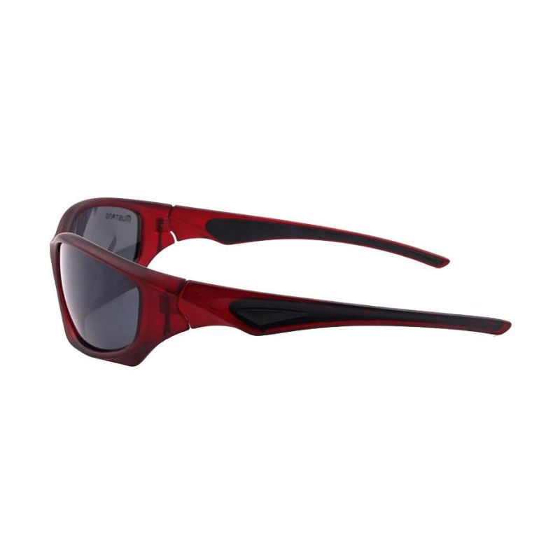 Crystal Red and Black Cool Sports Sunglasses