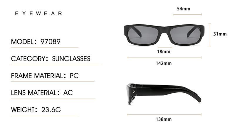 Sunglasses New Square Retro Small Frame Sunglasses Female Personality Rice Nail Olive Green Sunglasses