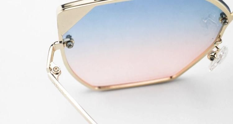 Lovely Cat Ear Metal Frames Women Ready Sunglasses