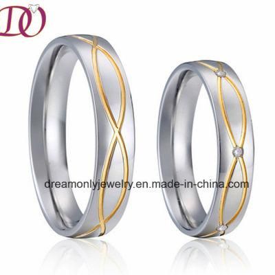 New Fashion Aliexpress Hot Sale Wedding Ring Stainless Steel Rings Pair Sets