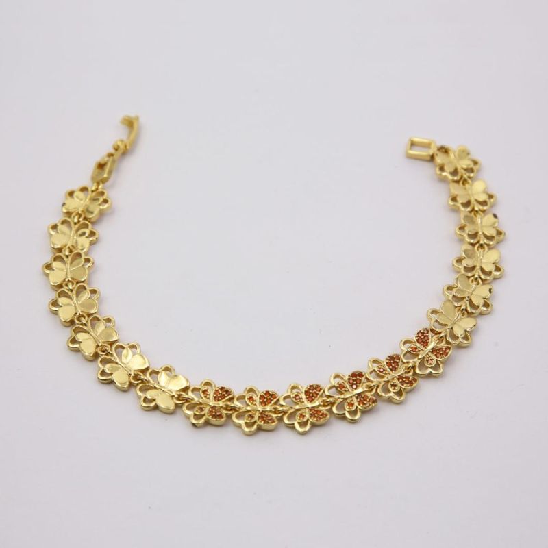 Hot Selling Wedding 18K Gold Plated Jewelry Cubic Zircon Bracelet