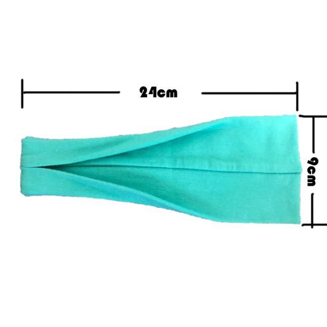 Cotton Yoga Breathable Headband Tennis Sport Folding Head Band Elastic Knit
