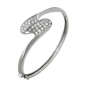 Identity Women Fashion Sterling Silver Jewelry CZ Bangle