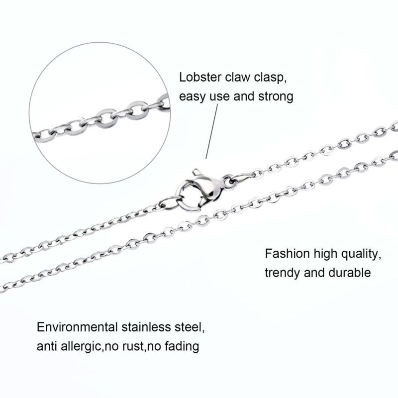 Stainless Steel Fashion Making Chain O Shape Necklace Bracelet Anklet Handmade Jewelry for Lady Shiny Jewellery Fashionable Pendant Design