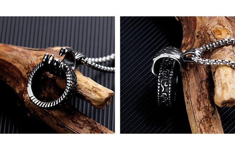 Ghost Hand Necklace for Men Stainless Steel Ghost Hand Pendant Fashion Jewelry