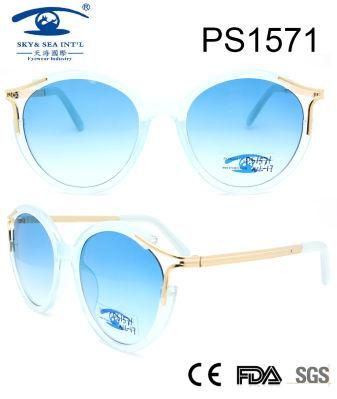 Italy Design Popular Style Fashion Frame Plastic Sunglasses (PS1571)