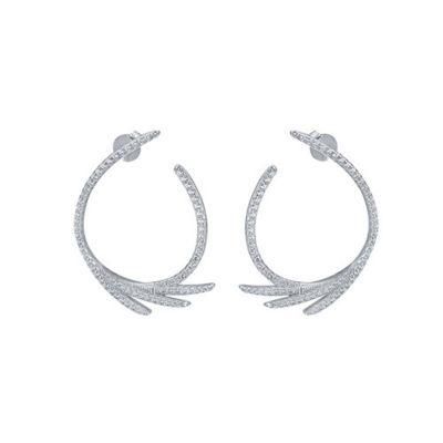 925 Silver Party Fashion CZ Earring for Women