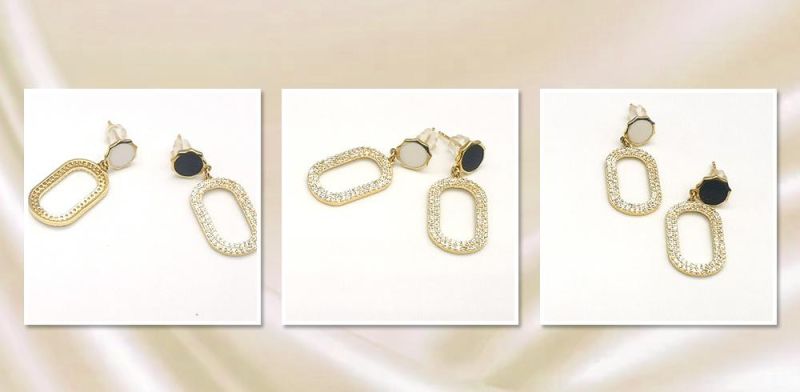European Popular Fashion 18K Gold Style Earrings Jewelry