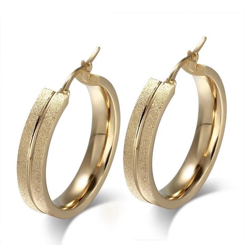 Big Smooth Circle Earrings Basketball Brincos Celebrity Brand Loop Earrings for Women Jewelry