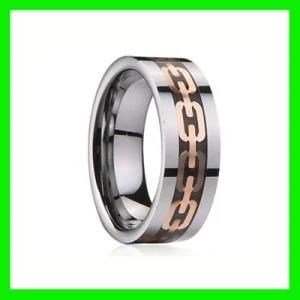 Rose Gold Tungsten Ring