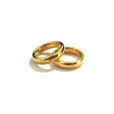 Christian Religious Wedding Gift Gold-Plated Classic Salon Ring for Ri-L-0003
