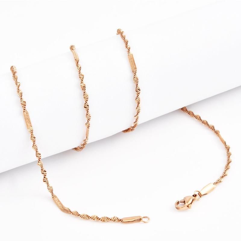 Fashion Jewellery Necklace Twisted Embossed Chain for Bracelet Glasses Accessories Jewelry Design