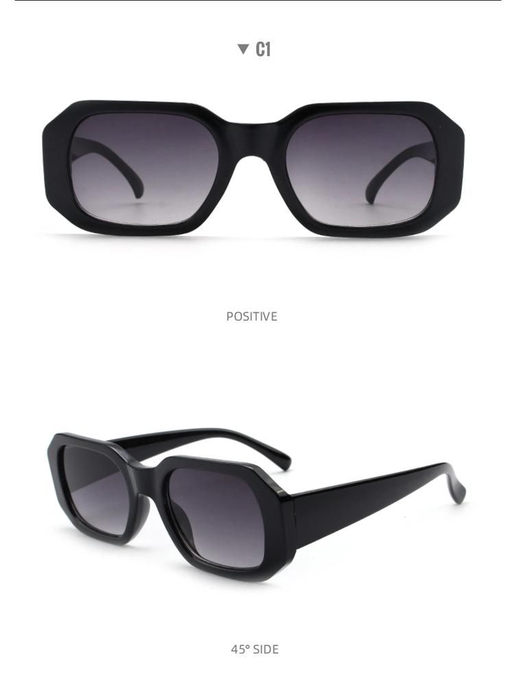 2022 Women Fashion Sunglasses Rectangle Shape Polarized Sunglasses